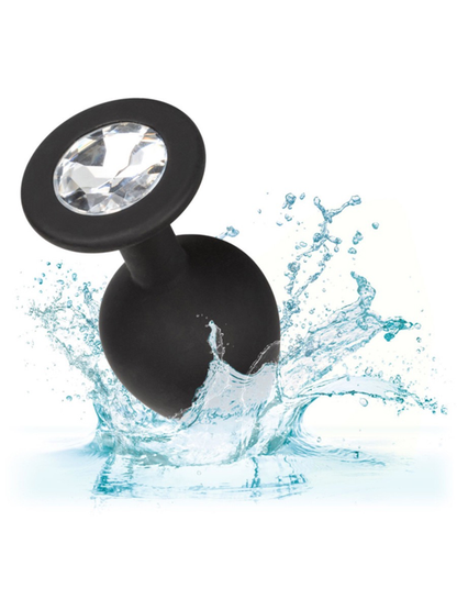 CalExotics Silicone Gem Anal Kit (Black) - 3 Plug Set-Unclassified-CalExotics-Danish Blue Adult Centres