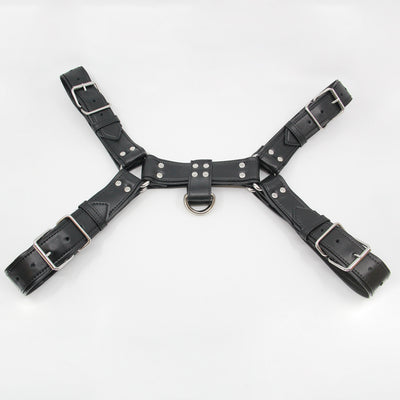 Love In Leather - Black PU Bulldog Brace/Harness-Clothing - Leather & Fetish-Love In Leather-Danish Blue Adult Centres