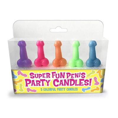 Little Genie - Super Fun Penis Party Candles - 5 Pack-Novelty-LITTLE GENIE-Danish Blue Adult Centres