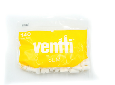 Ventti Slim Filter Tips - 140 Pack Yellow-Lifestyle - Smoking Accessories-Ventti-Danish Blue Adult Centres