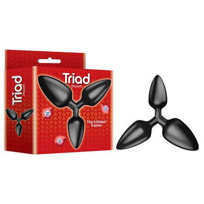 The 9's Triad 3 Way Butt Plug - Smooth-Adult Toys - Anal - Plugs-Icon Brands-Danish Blue Adult Centres