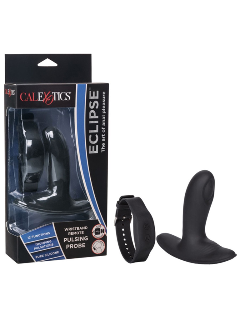 CalExotics Eclipse Wristband Remote Pulsing Probe-Adult Toys - Anal - Prostate Stimulators-CalExotics-Danish Blue Adult Centres