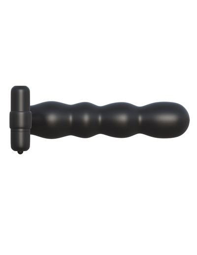 Pipedream Fantasy C-Ringz Posable Partner Double Penetrator (Black)-Adult Toys - Strap On - Kits-Pipedream-Danish Blue Adult Centres