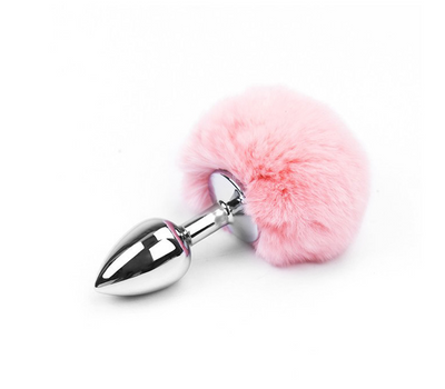Love In Leather Bunny Plug Pink (Small)-Adult Toys - Anal - Plugs-Love In Leather-Danish Blue Adult Centres