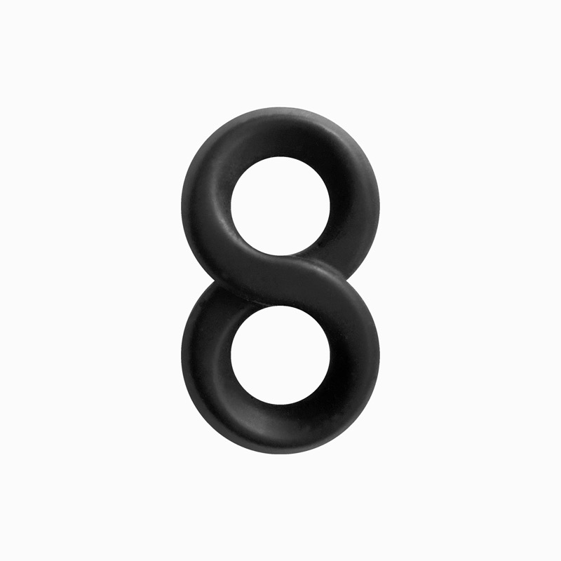 Renegade Infinity Ring (Black)-Adult Toys - Cock Rings-Renegade-Danish Blue Adult Centres