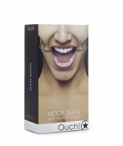 Ouch- Hook Gag Black-Unclassified-Ouch-Danish Blue Adult Centres