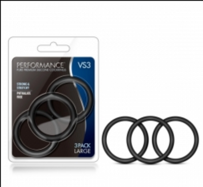 Blush - Performance 3 Pack Cock Ring-Adult Toys - Cock Rings-Blush-Danish Blue Adult Centres