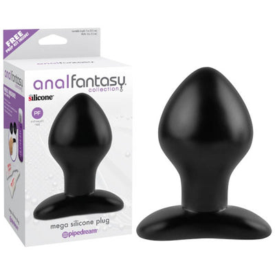 Pipedream Anal Fantasy Mega Silicone Plug (Black)-Adult Toys - Anal - Plugs-Pipedream-Danish Blue Adult Centres