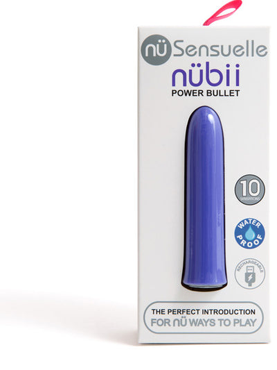 Nu Sensuelle Nubii 10 Function Bullet-Adult Toys - Vibrators - Bullets-NU Sensuelle-Danish Blue Adult Centres