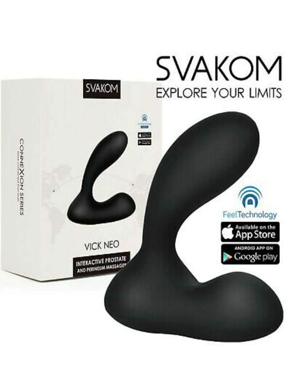 Svakom - Vick Neo - Interactive Prostate and Perineum Massager-Adult Toys - Anal - Prostate Stimulators-Svakom-Danish Blue Adult Centres