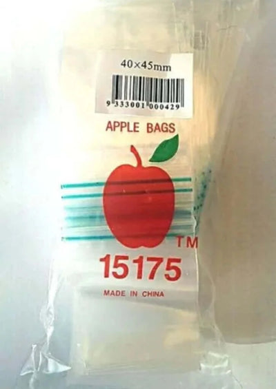 Apple Resealable Ziplock Bags-Lifestyle - Storage - BagsSafes-Apple-Danish Blue Adult Centres
