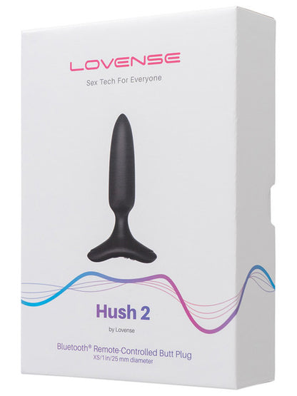 Lovense Hush 2.0 Bluetooth Vibrating Butt Plug (1.25in)-Adult Toys - Anal - Plugs-Lovense-Danish Blue Adult Centres