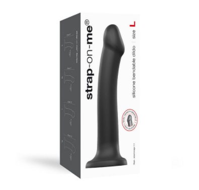 Strap On Me Dual Density Large - Black-Adult Toys - Strap On - Attachments-Strap On Me-Danish Blue Adult Centres