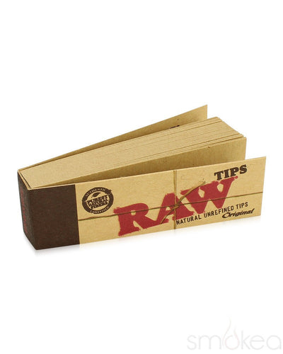 RAW Classic Original Filter Roach Tips Regular (50 Tips)-Lifestyle - Smoking Accessories-RAW-Danish Blue Adult Centres