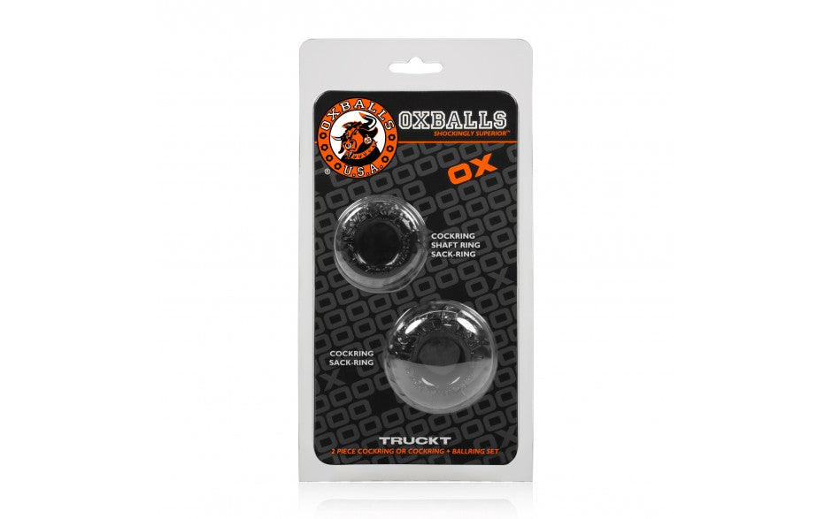 Oxballs TruckT 2 Piece Cock & Balls Ring Set-Adult Toys - Cock Rings-Oxballs-Danish Blue Adult Centres