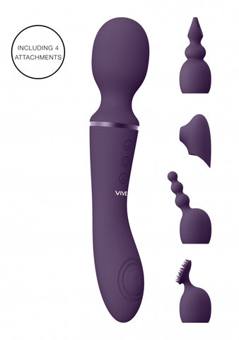 Shots Vive - Nami Dual Sided Massage Wand-Adult Toys - Vibrators - Wands-Vive-Danish Blue Adult Centres