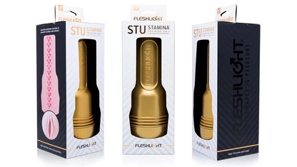 Fleshlight Pink Butt Stamina Training Unit (Gold)-Adult Toys - Masturbators-Fleshlight-Danish Blue Adult Centres