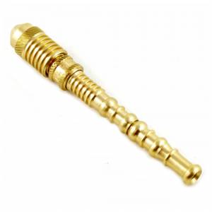 Brass Smokeless Toker Pipe - Medium (10 cm)-Lifestyle - Tobacco Pipes-Agung-Danish Blue Adult Centres