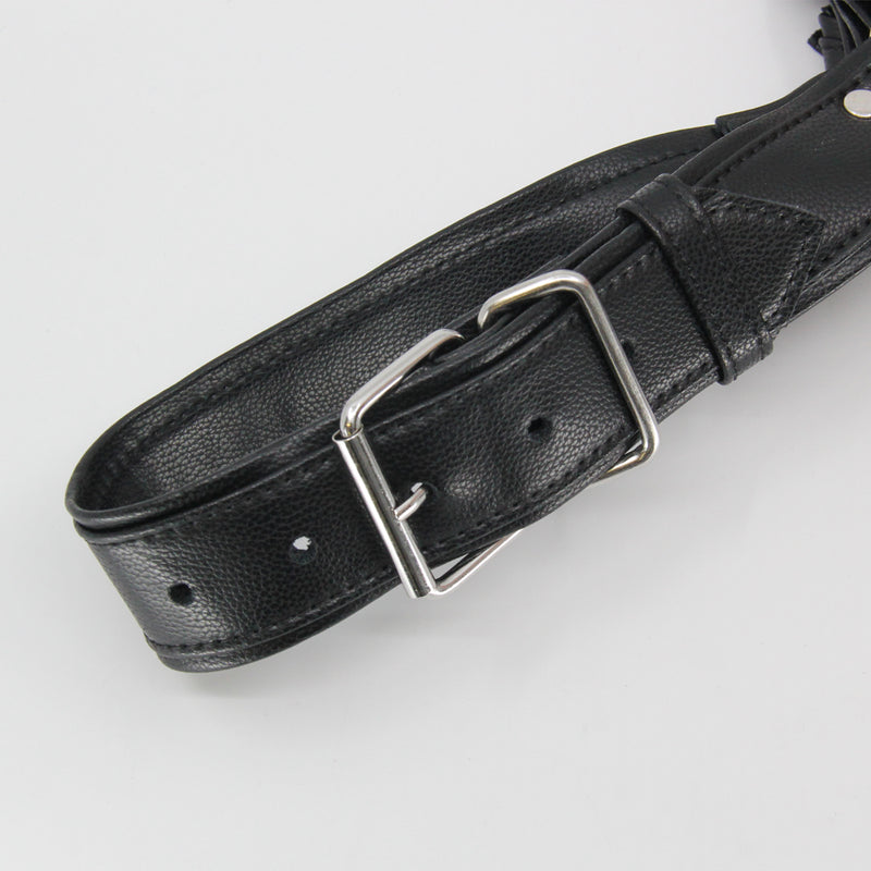 Love In Leather - Black PU Bulldog Brace/Harness-Clothing - Leather & Fetish-Love In Leather-Danish Blue Adult Centres