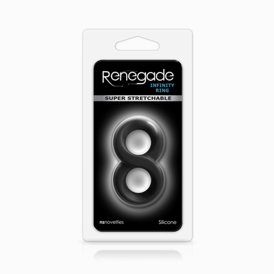 Renegade Infinity Ring (Black)-Adult Toys - Cock Rings-Renegade-Danish Blue Adult Centres