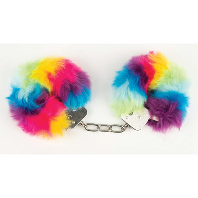 Poison Rose Fluffy Handcuffs - PRIDE-Bondage and Fetish - Cuffs-Poison Rose-Danish Blue Adult Centres