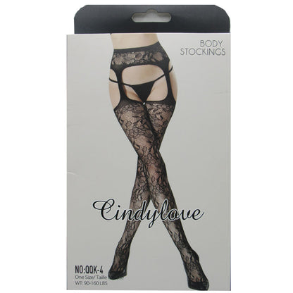 S4816 – CindyLove Floral Pattern Stockings-Clothing - HosieryStockings-Cindy Love-Danish Blue Adult Centres