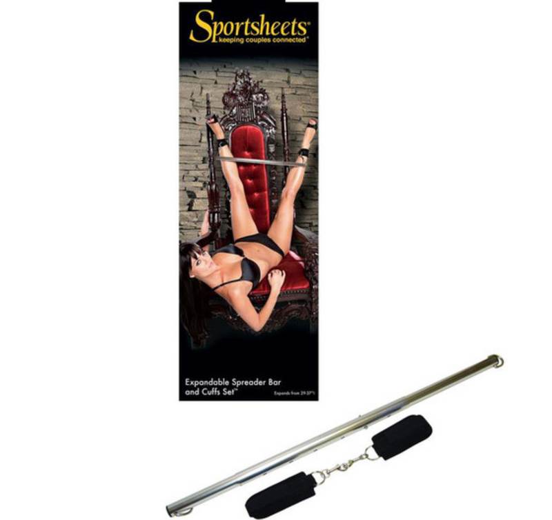 Sportsheets Spreader Bar and Cuff-Bondage and Fetish - Restraints-Sport Sheets-Danish Blue Adult Centres