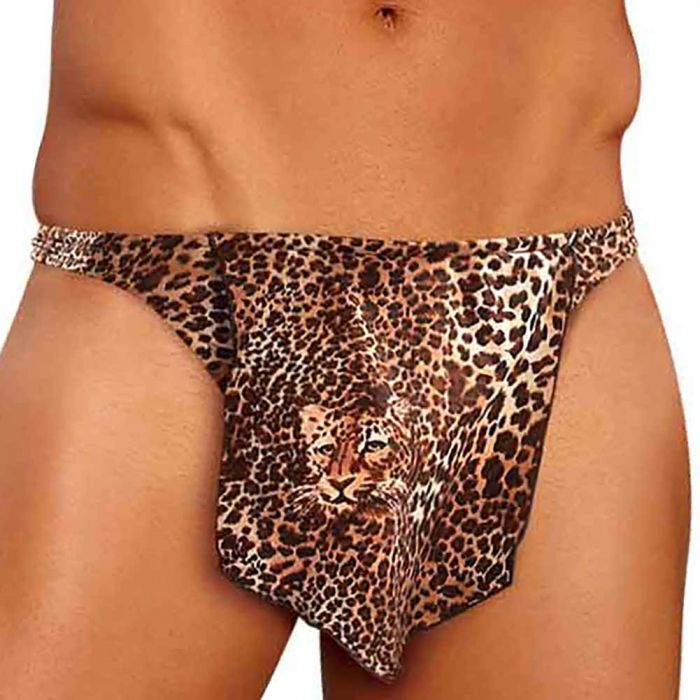 Male Power Jungle Stud Novelty Thong (OS)-Clothing - Underwear & Panties - Mens& - Room in Front-Male Power-Danish Blue Adult Centres