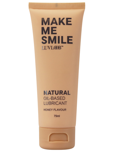 LUVLOOB - Make Me Smile Water-Based Lubricant Honey 75ml-Lubricants & Essentials - Lube - Flavours-LUVLOOB-Danish Blue Adult Centres