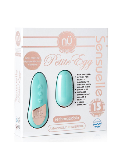 NU Sensuelle Remote Control Petite Egg-Adult Toys - Vibrators - Remote Controllable-NU Sensuelle-Danish Blue Adult Centres