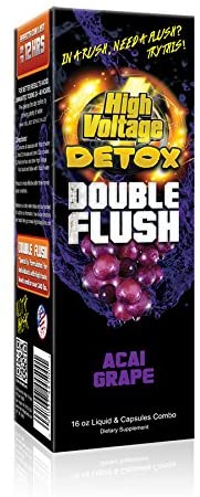 High Voltage Detox Double Flush 16oz (473ml) Liquid & Capsules Combo-Lifestyle - Detox-High Voltage-Danish Blue Adult Centres