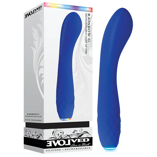 Evolved Rainbow G Vibrator (Blue)-Unclassified-Evolved-Danish Blue Adult Centres