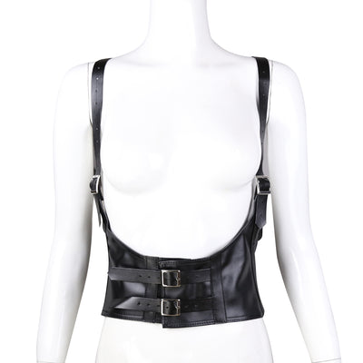 Poison Rose - Soft Leather Waist Harness-Unclassified-Poison Rose-Danish Blue Adult Centres