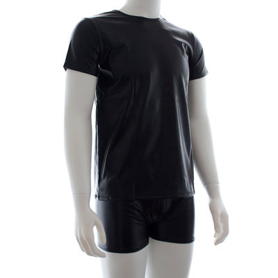 Men's Wetlook T-shirt - Black o/s-Clothing - Underwear & Panties - Mens Room in Front-Poison Rose-Danish Blue Adult Centres