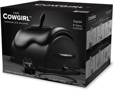 The Cowgirl Premium Sex Machine (Black)-Furniture - Sex Machines-The Cowgirl-Danish Blue Adult Centres