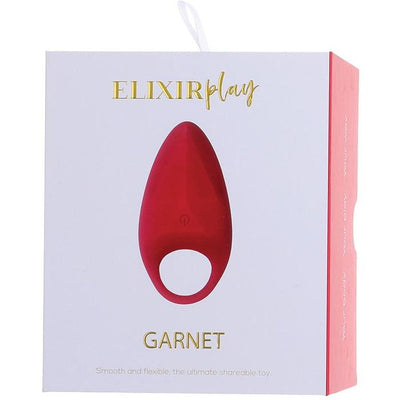 Elixir Play - Garnet Vibrating Cock Ring-Unclassified-Elixir-Danish Blue Adult Centres