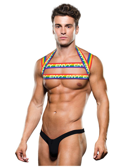 Envy Rainbow Harness-Clothing - Accessories - Harnesses-Envy-Danish Blue Adult Centres