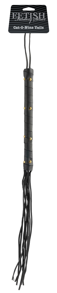Pipedream Fetish Fantasy Limited Edition Cat-O-Nine Tails (Black)-Bondage & Fetish - Floggers & Whips-Pipedream-Danish Blue Adult Centres
