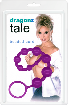 Dragonz Tale Beaded Cord Purple-Adult Toys - Anal - Beads& - Balls-Seven Creations-Danish Blue Adult Centres