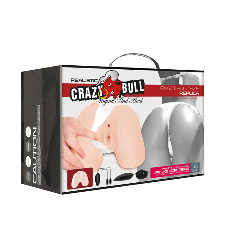 Crazy Bull Vagina & Anal Masturbator (Flesh)-Unclassified-Crazy Bull-Danish Blue Adult Centres