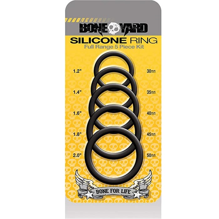 Boneyard Silicone Ring 5 Pcs Kit-Unclassified-Boneyard-Danish Blue Adult Centres