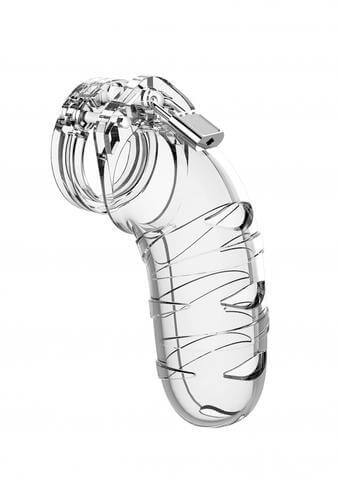 Shots ManCage Model 05 - Chastity - 5.5" - Cock Cage - Transparent-Cock Rings - Cock Cages-Shots-Danish Blue Adult Centres