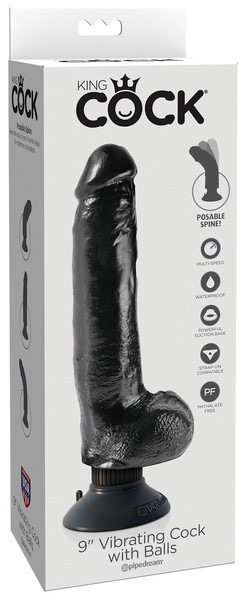 King Cock Vibrating Cock-Adult Toys - Vibrators - G-Spot-King Cock-Danish Blue Adult Centres