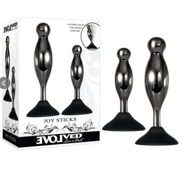 Evolved - Joy Sticks Metal Plug Set-Adult Toys - Anal - Plugs-Evolved-Danish Blue Adult Centres