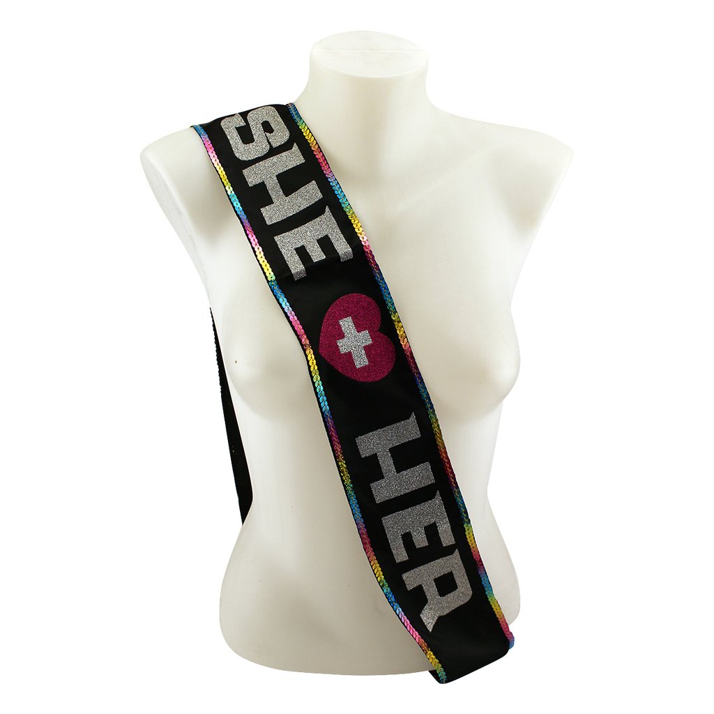 Party Sash - She/Her-Novelty - Party-LITTLE GENIE-Danish Blue Adult Centres