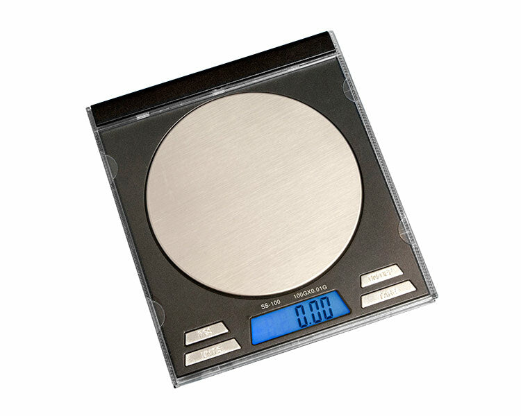 0.01g/100g On-Balance CD Scale (Black)-Lifestyle - Scales - 0.01-On Balance-Danish Blue Adult Centres