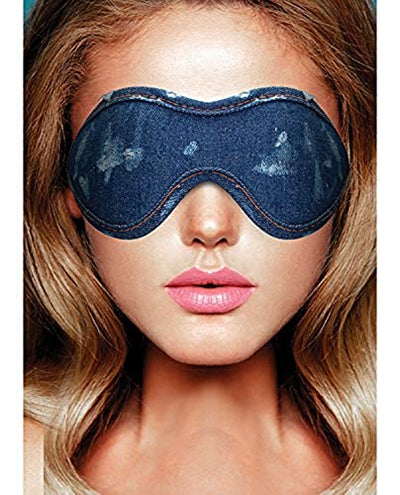 Ouch - Denim Eye Mask (Denim)-Unclassified-Ouch-Danish Blue Adult Centres