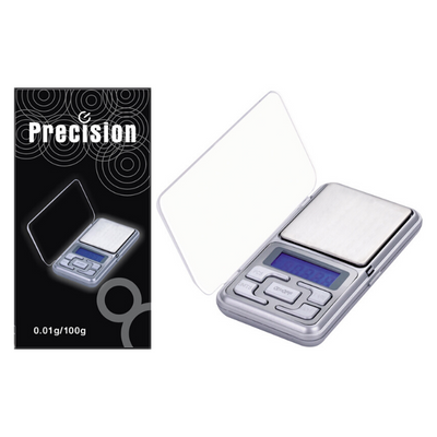 0.01g/100g WD-80 Precision Button Scale (Silver)-Lifestyle - Scales - 0.01-Precision-Danish Blue Adult Centres