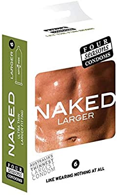 Four Seasons Naked Larger Condoms-Lubricants & Essentials - Condoms-Four Seasons-Danish Blue Adult Centres