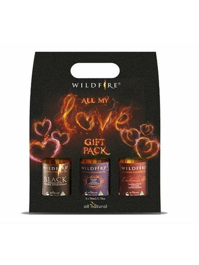 Wildfire All My Love Gift Pack 3 x 50ml-Lubricants & Essentials - Massage Oils & Lotions-Wildfire-Danish Blue Adult Centres